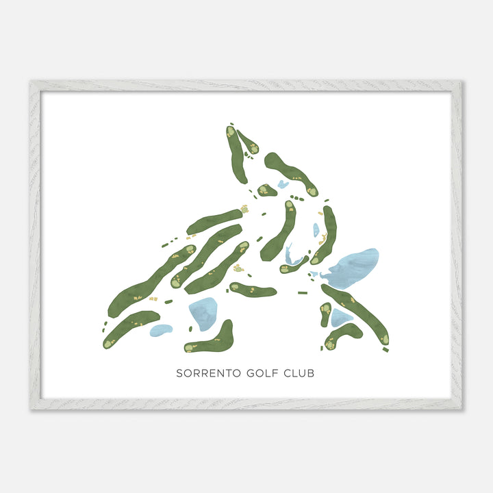 Print of Sorrento Golf Club Modern Map