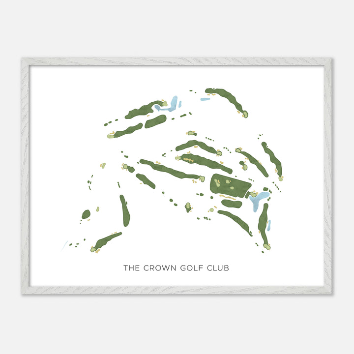 Print of The Crown Golf Club Modern Map
