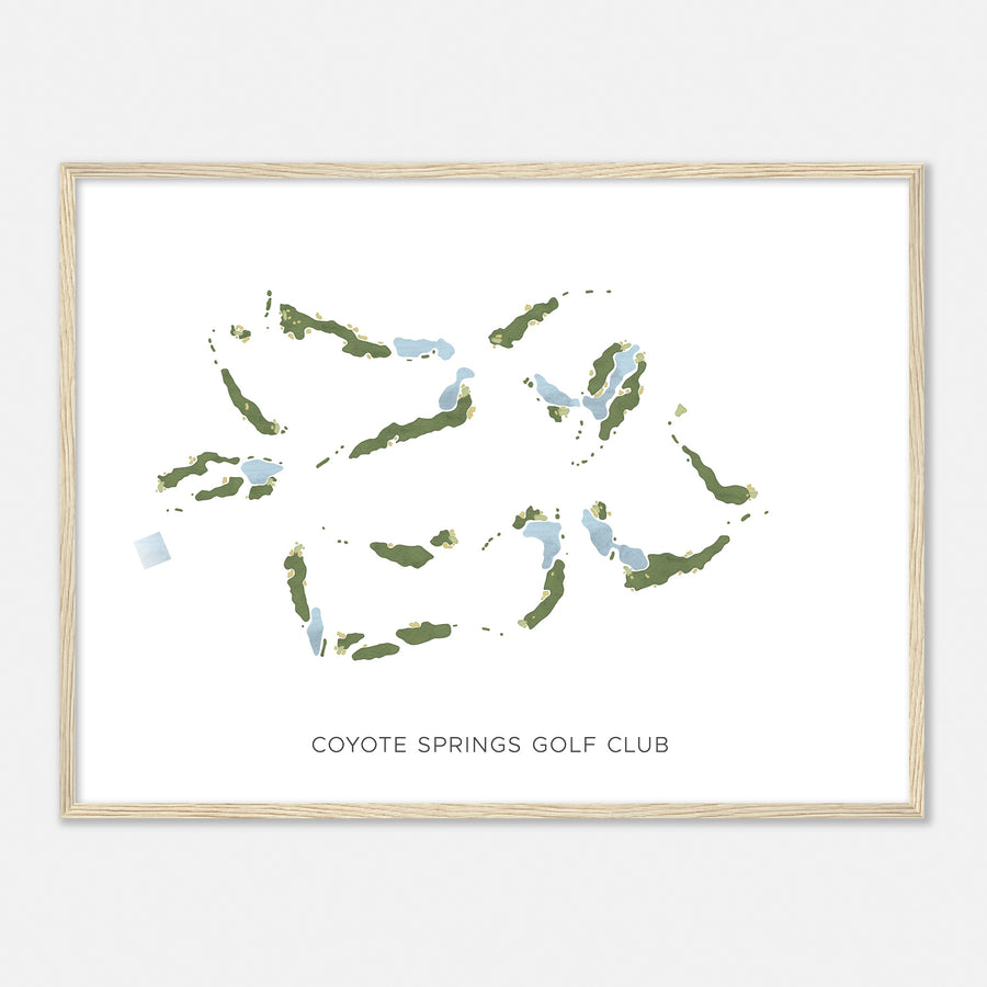 Print of Coyote Springs Golf Club Modern Map