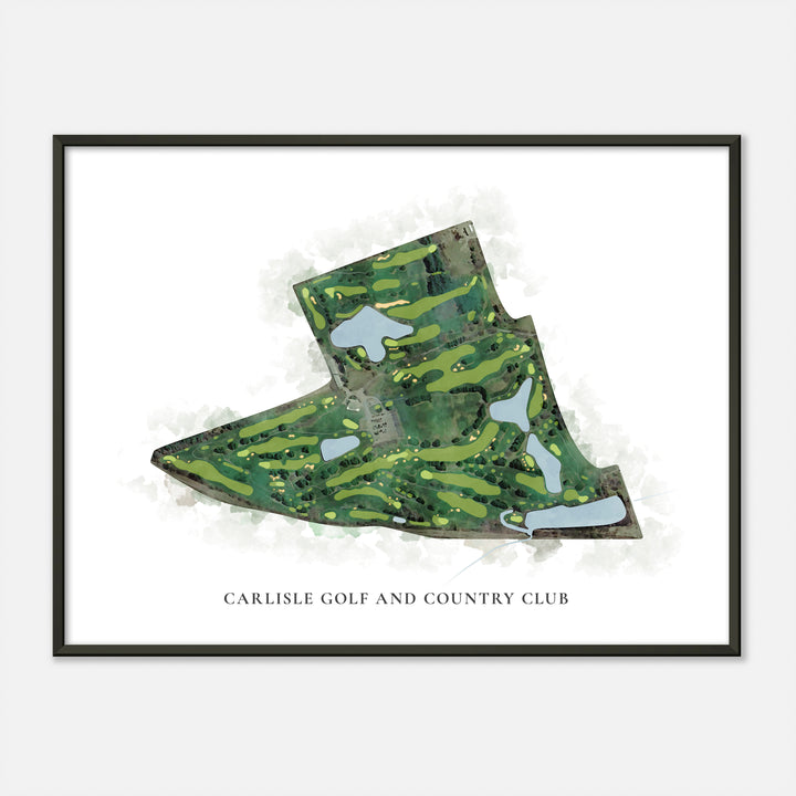 Print of Carlisle Golf And Country Club Classic Map