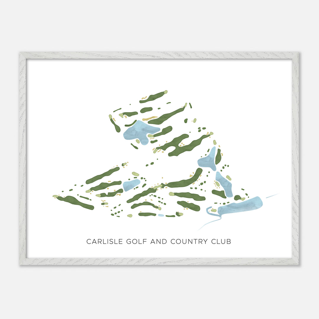 Print of Carlisle Golf And Country Club Modern Map
