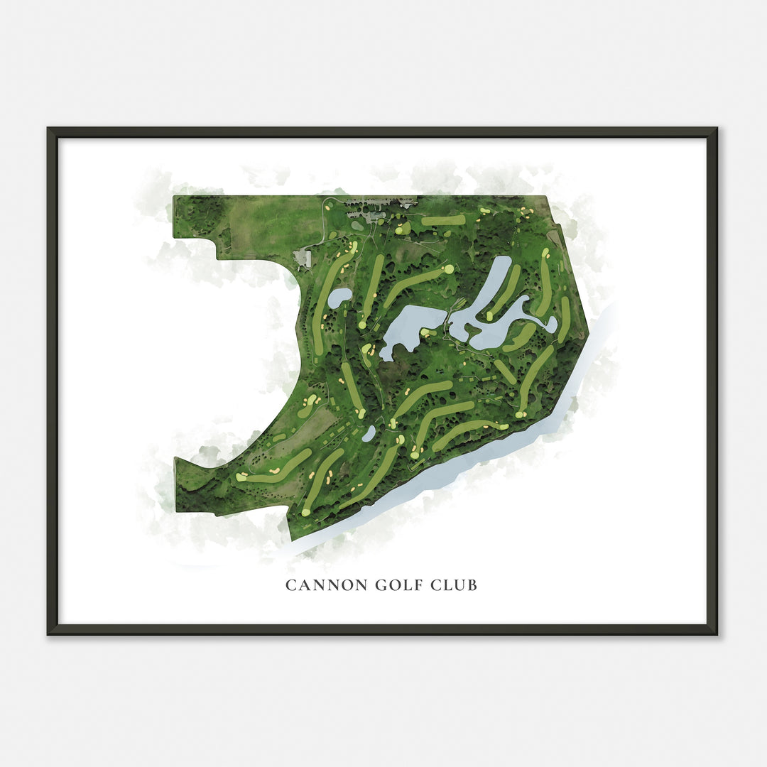 Print of Cannon Golf Club Classic Map