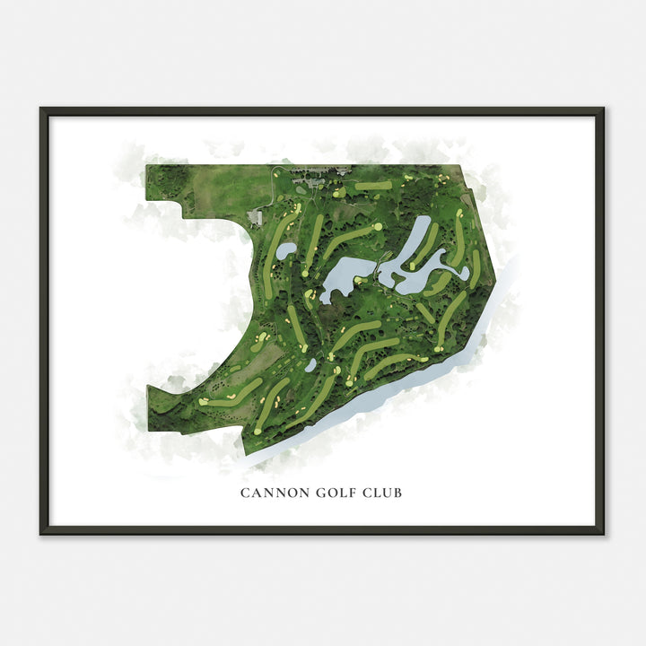 Print of Cannon Golf Club Classic Map