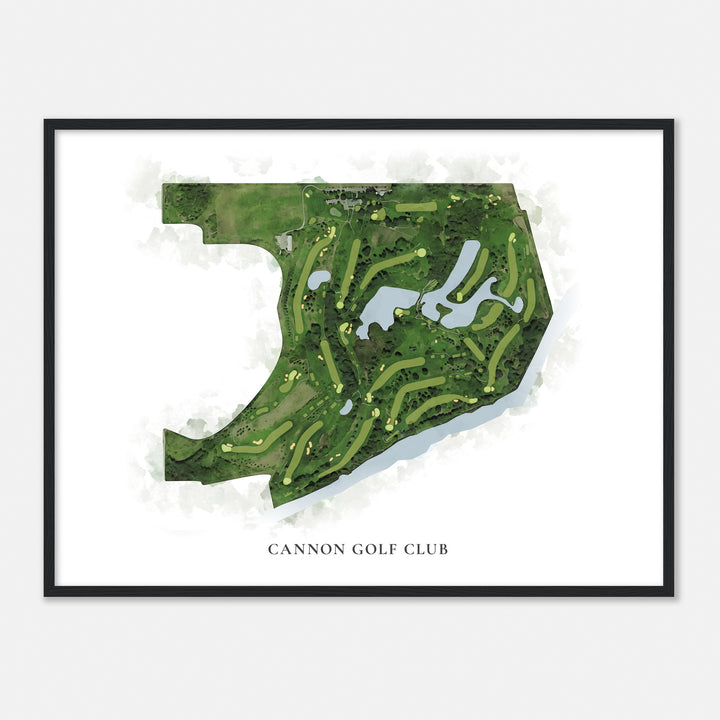 Print of Cannon Golf Club Classic Map