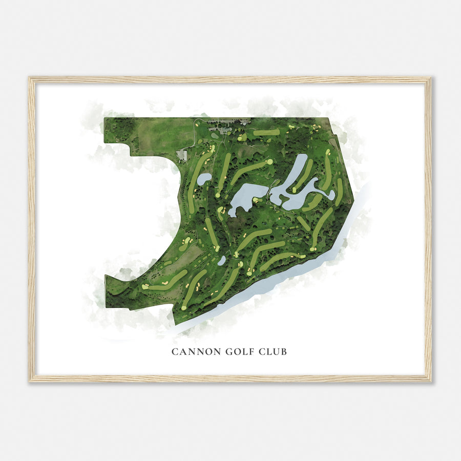 Print of Cannon Golf Club Classic Map