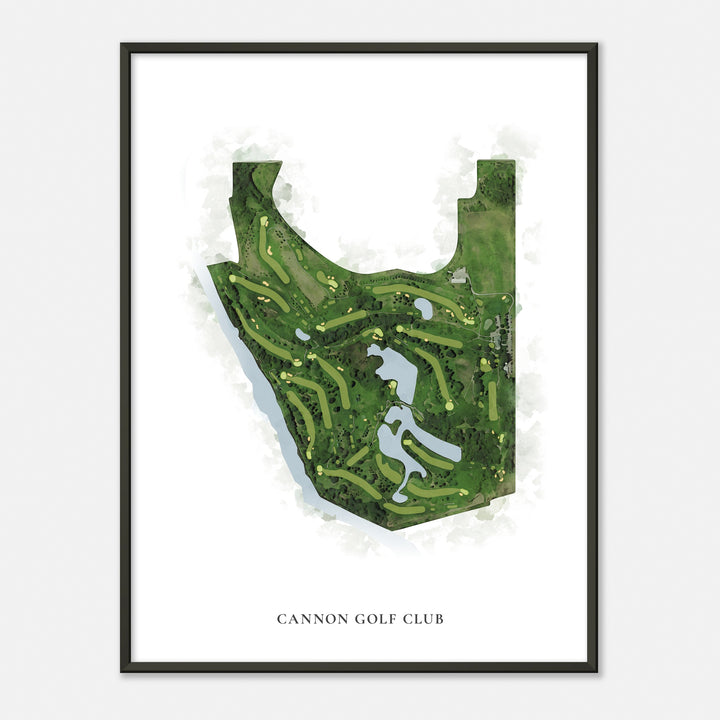 Print of Cannon Golf Club Classic Map