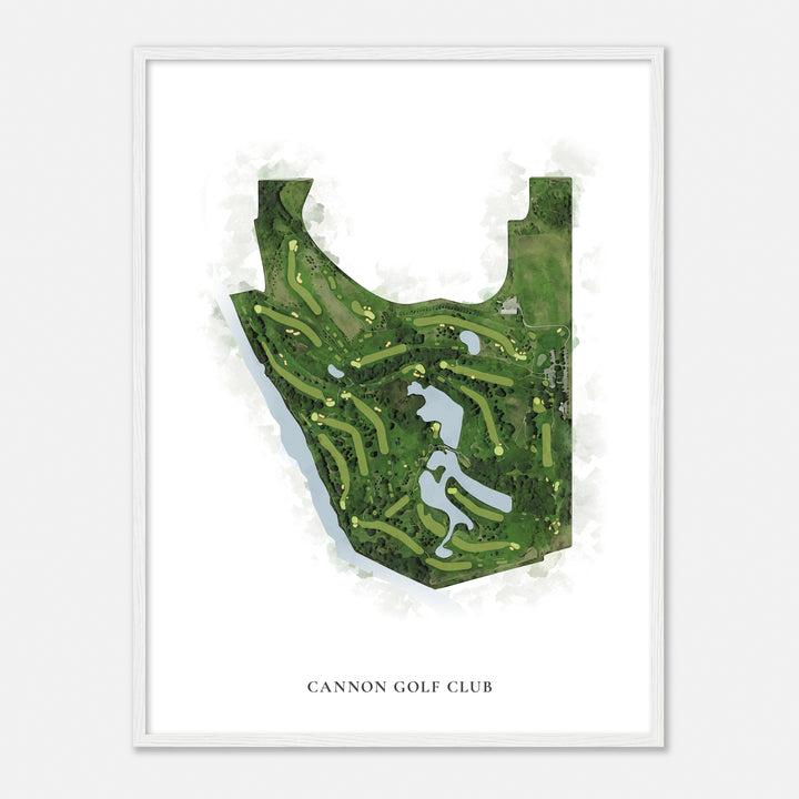Print of Cannon Golf Club Classic Map