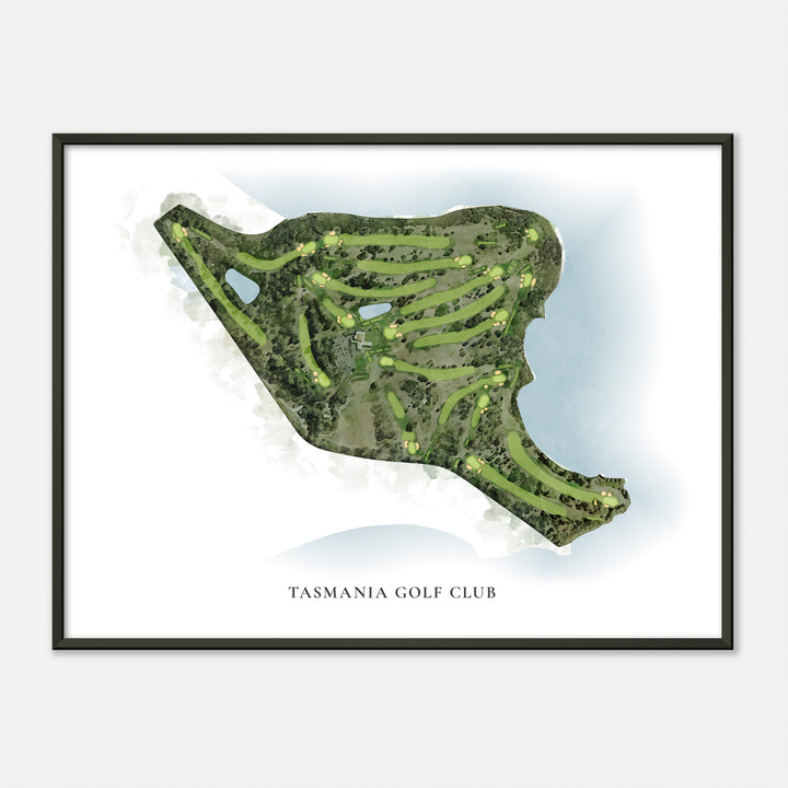 Print of Tasmania Golf Club Classic Map
