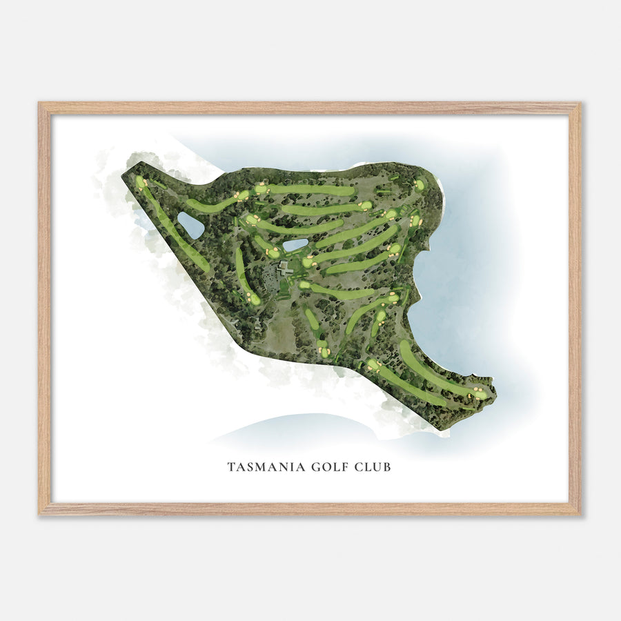 Print of Tasmania Golf Club Classic Map