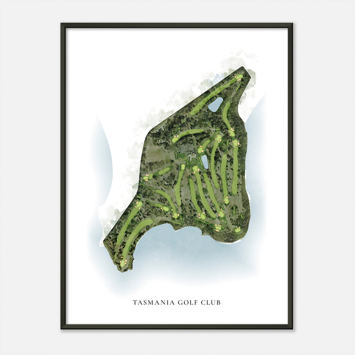 Print of Tasmania Golf Club Classic Map