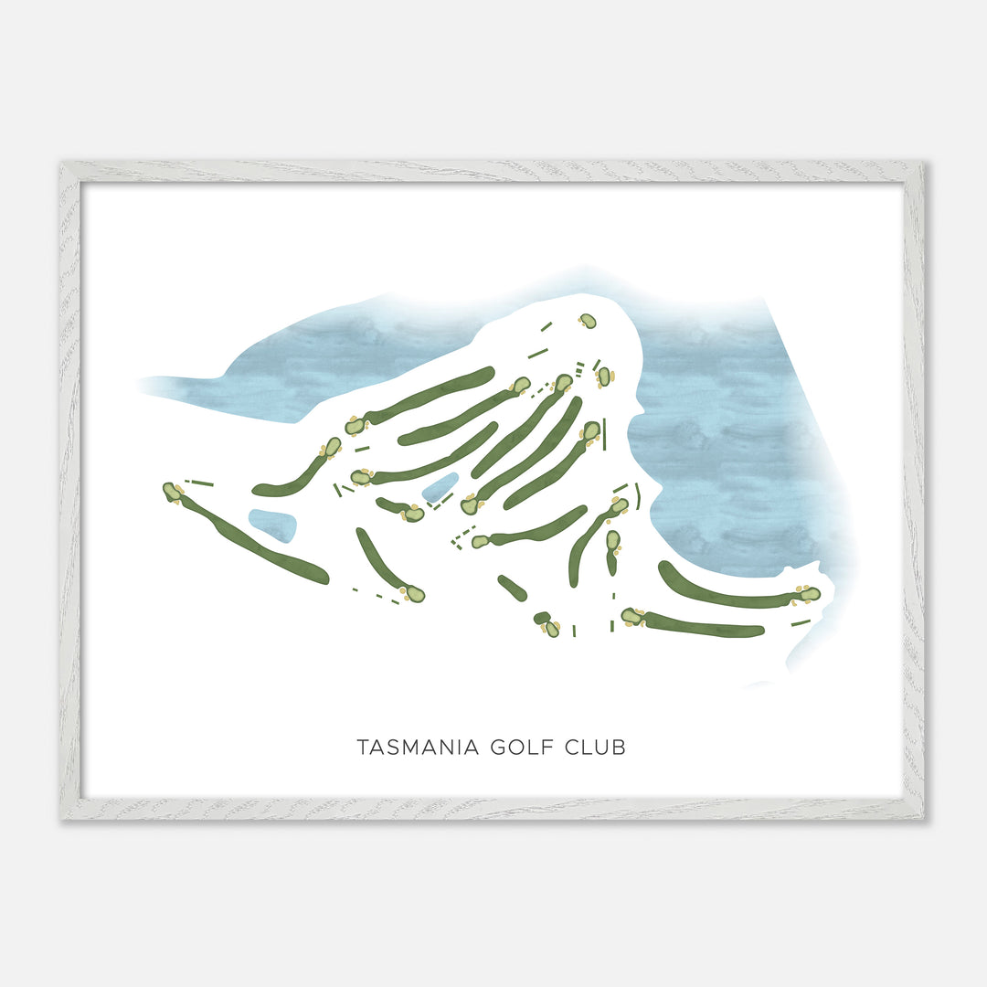 Print of Tasmania Golf Club Modern Map