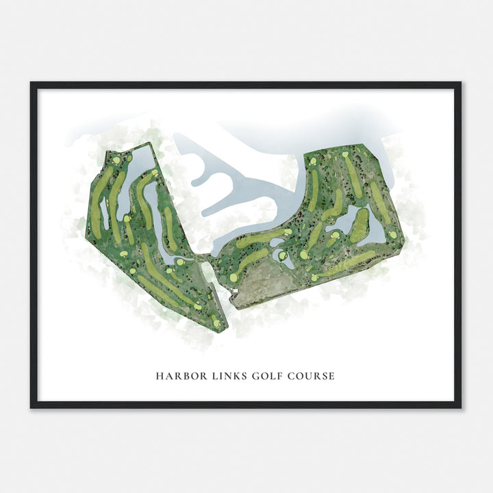 Print of Harbor Links Golf Course Classic Map