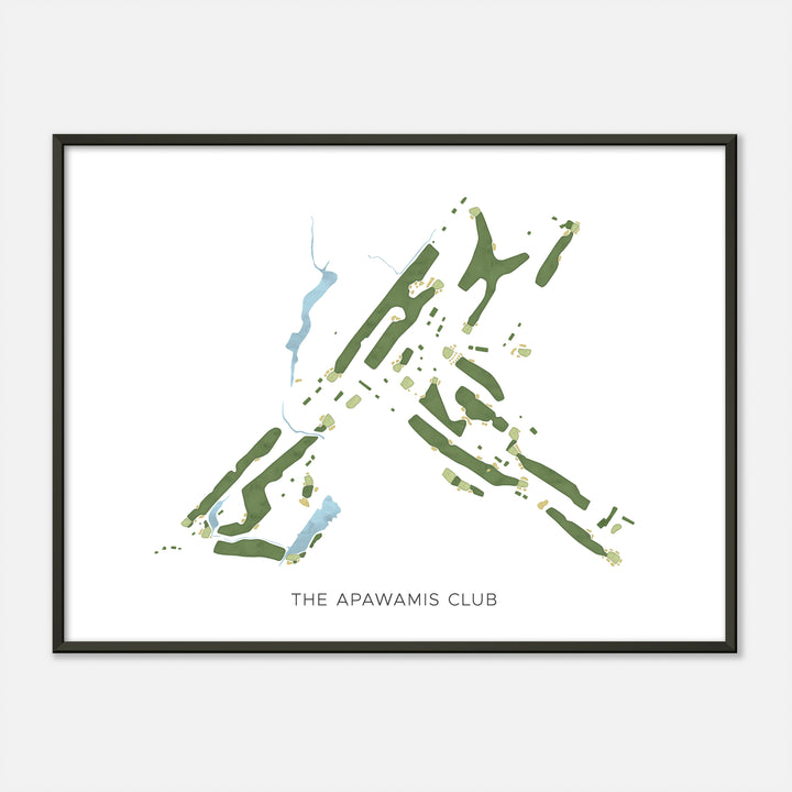 Print of The Apawamis Club Modern Map