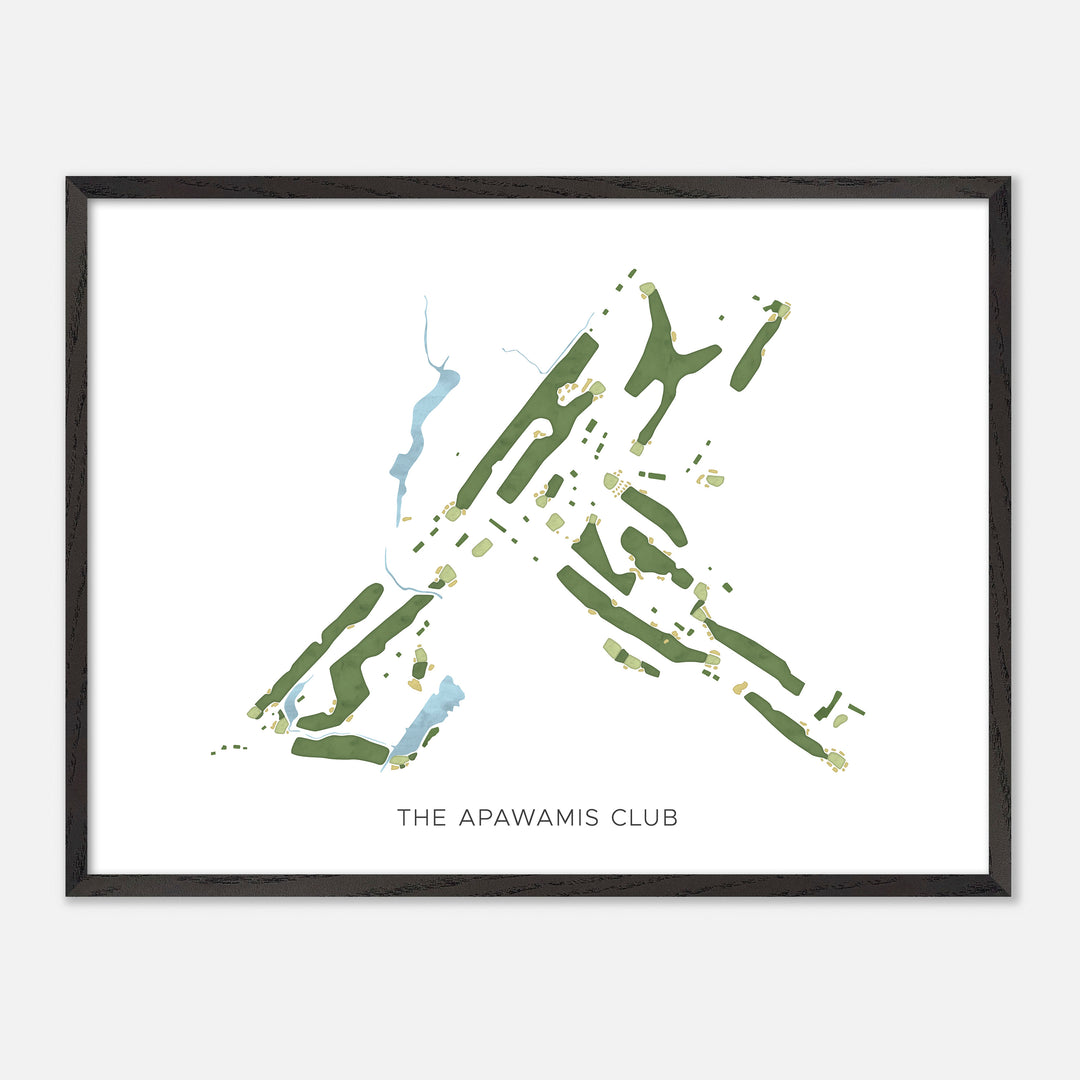 Print of The Apawamis Club Modern Map