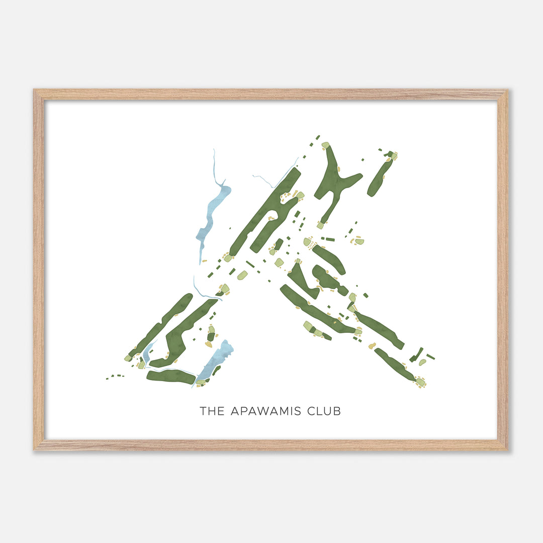 Print of The Apawamis Club Modern Map