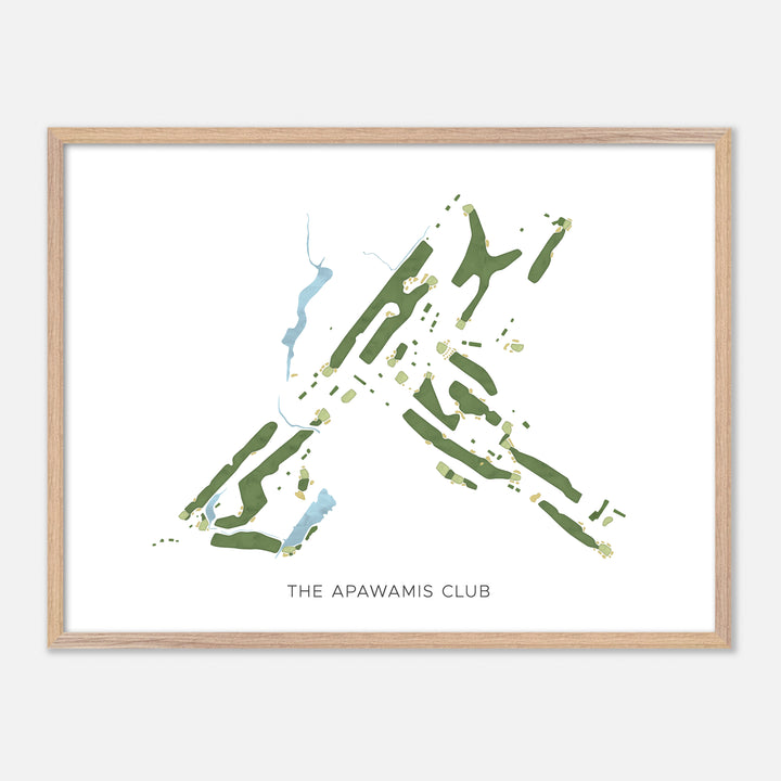 Print of The Apawamis Club Modern Map