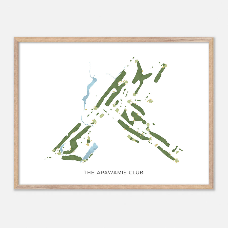 Print of The Apawamis Club Modern Map