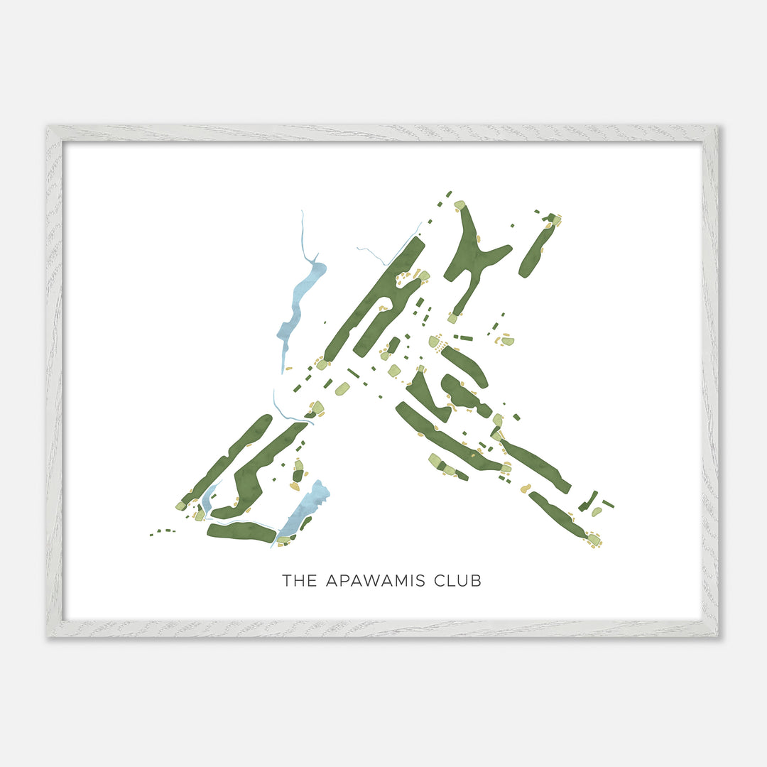 Print of The Apawamis Club Modern Map