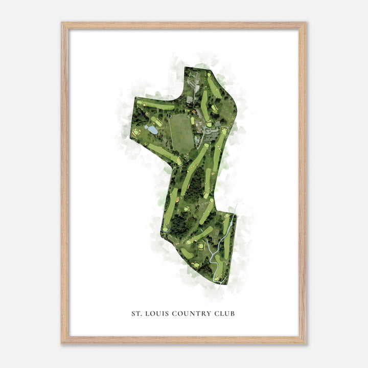 Print of St. Louis Country Club Classic Map