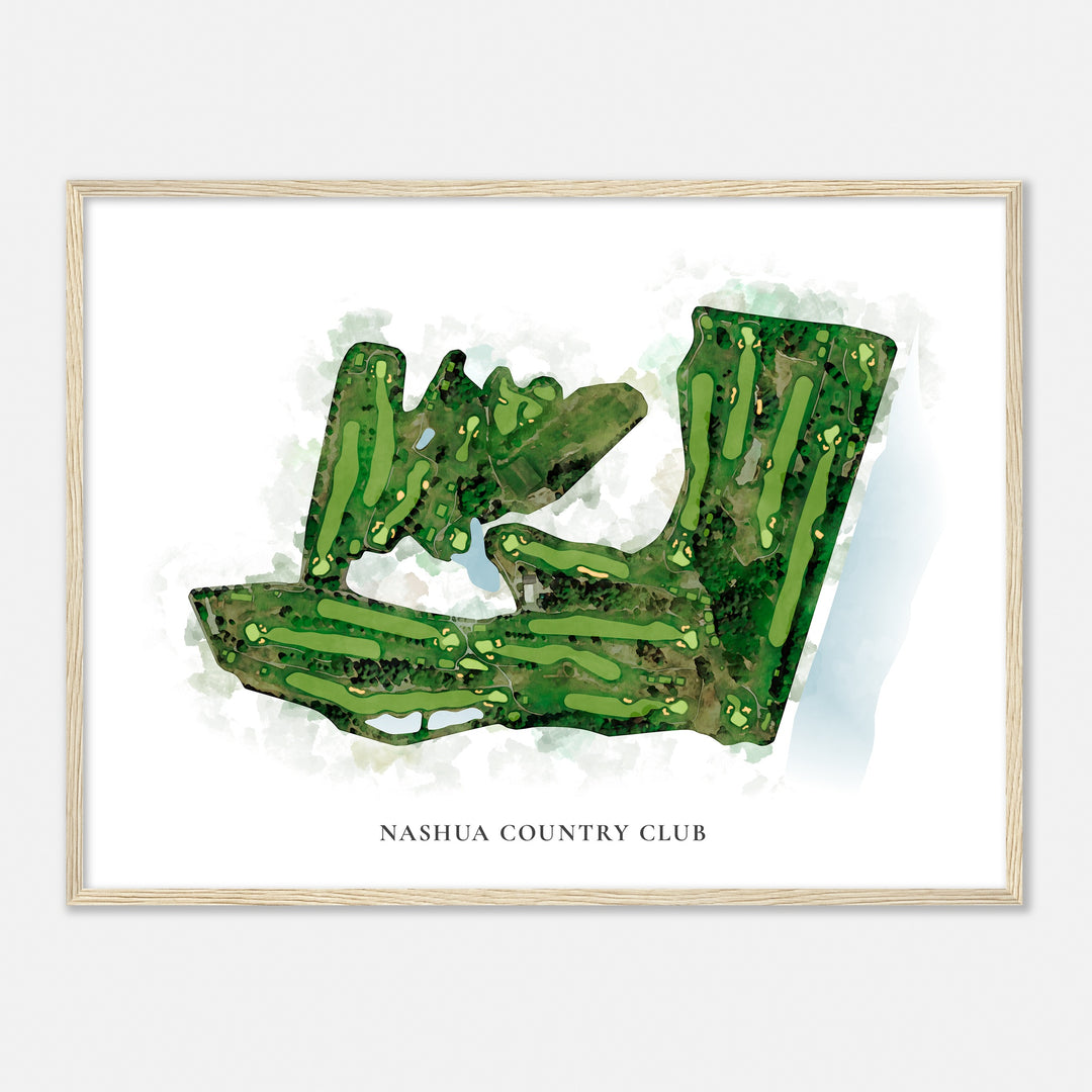 Print of Nashua Country Club Classic Map