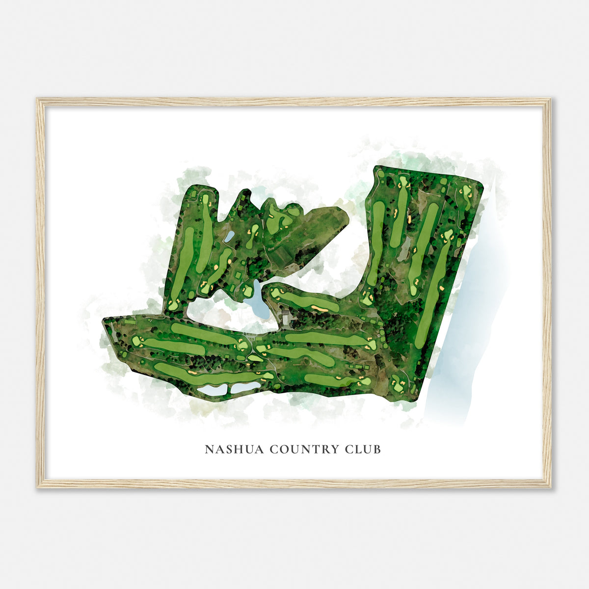 Print of Nashua Country Club Classic Map