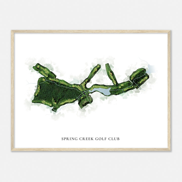 Print of Spring Creek Golf Club Classic Map