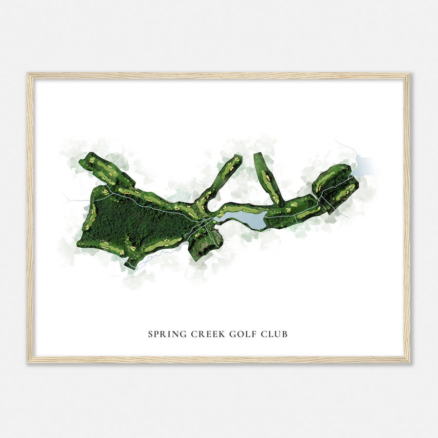 Print of Spring Creek Golf Club Classic Map