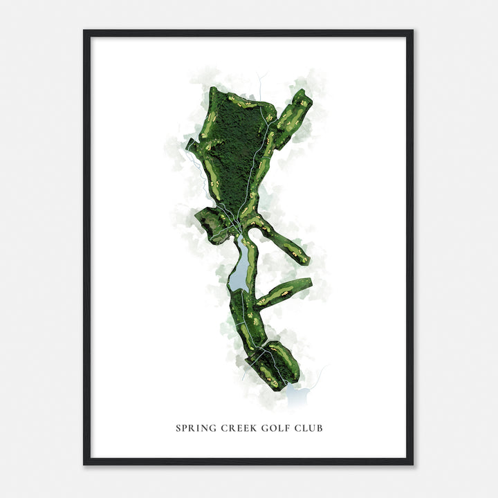 Print of Spring Creek Golf Club Classic Map