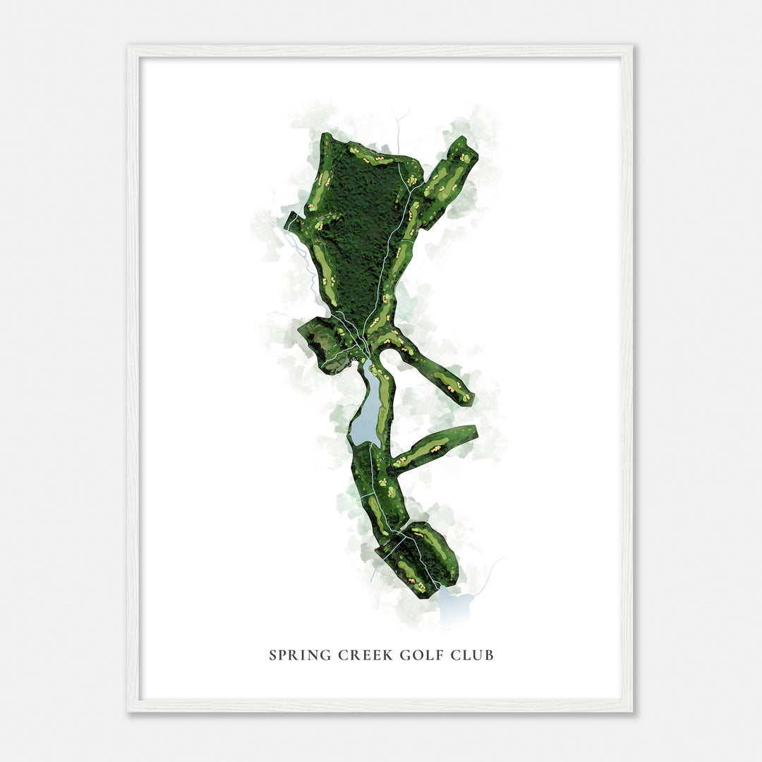 Print of Spring Creek Golf Club Classic Map