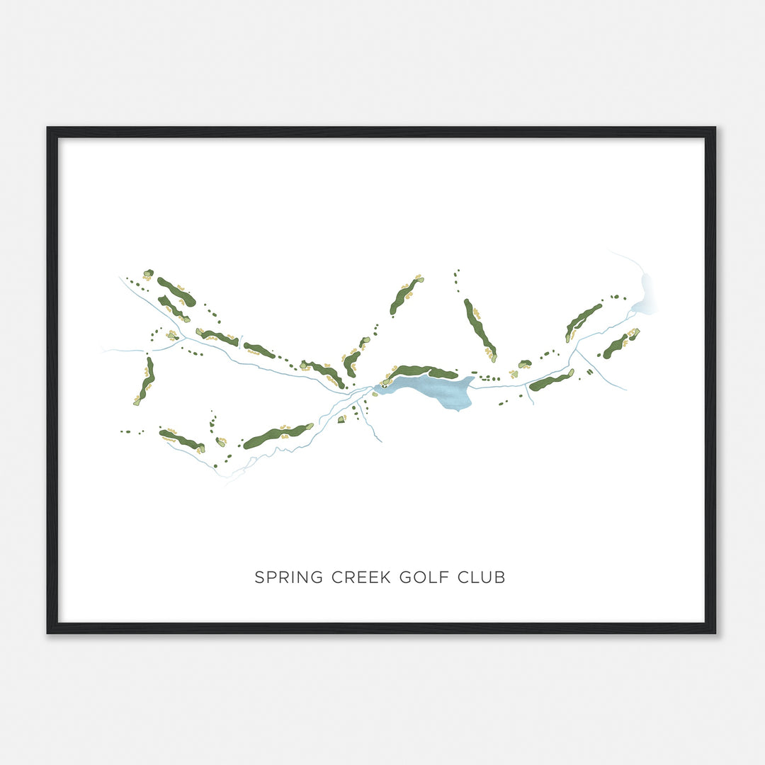 Print of Spring Creek Golf Club Modern Map