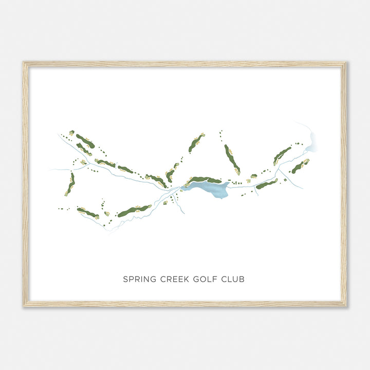 Print of Spring Creek Golf Club Modern Map