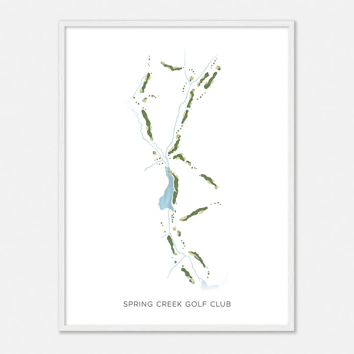 Print of Spring Creek Golf Club Modern Map