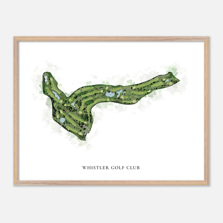 Print of Whistler Golf Club Classic Map