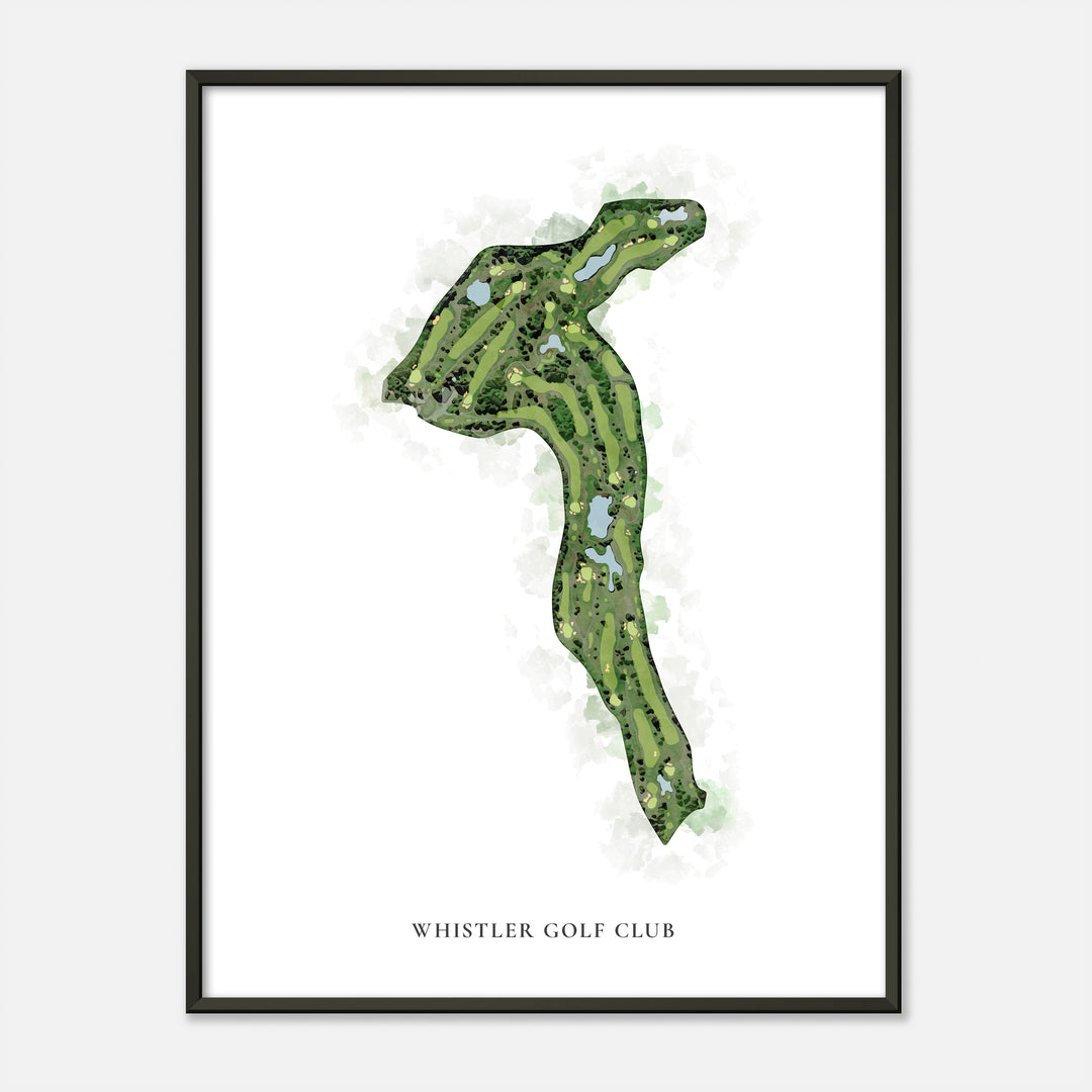 Print of Whistler Golf Club Classic Map