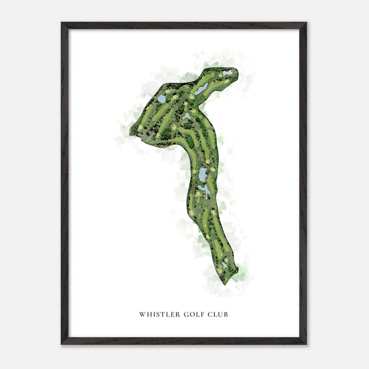 Print of Whistler Golf Club Classic Map