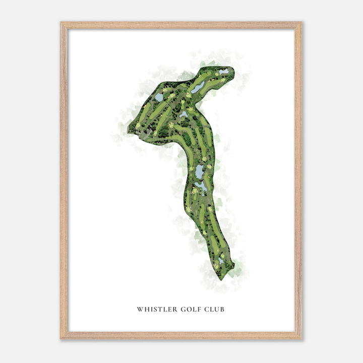 Print of Whistler Golf Club Classic Map