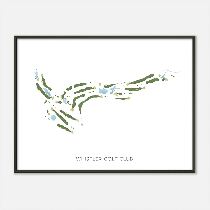 Print of Whistler Golf Club Modern Map