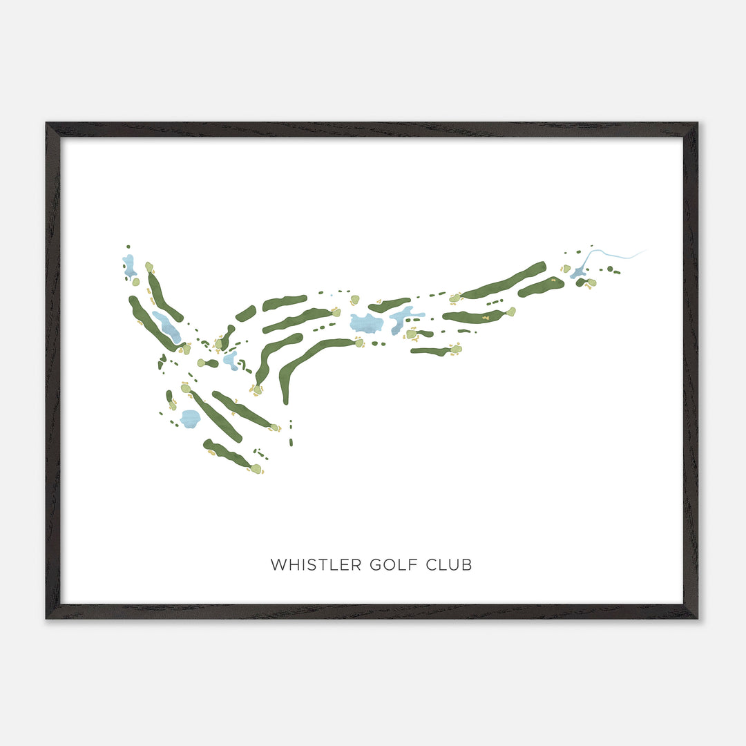 Print of Whistler Golf Club Modern Map