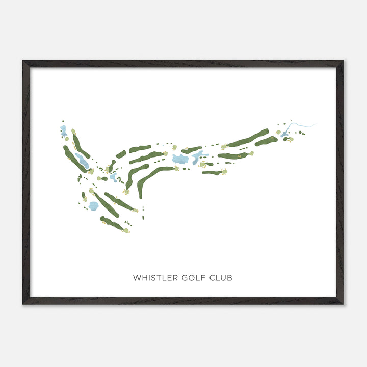 Print of Whistler Golf Club Modern Map