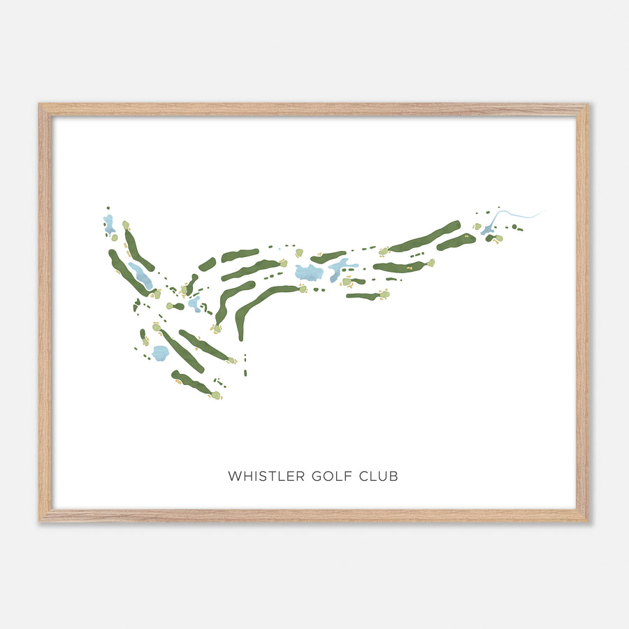 Print of Whistler Golf Club Modern Map