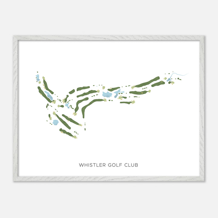 Print of Whistler Golf Club Modern Map