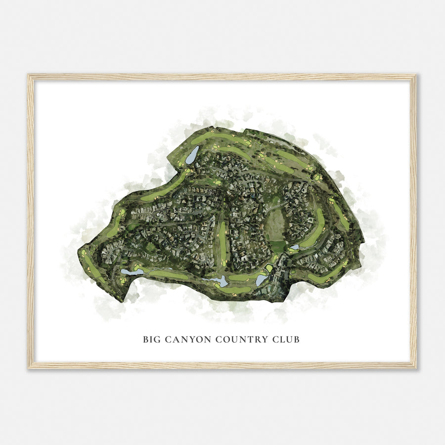 Print of Big Canyon Country Club Classic Map