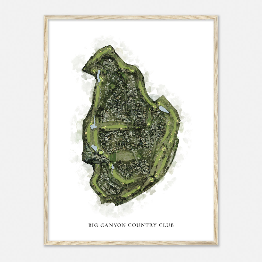 Print of Big Canyon Country Club Classic Map