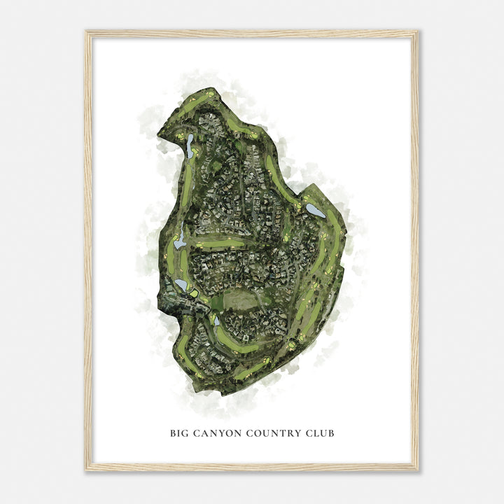 Print of Big Canyon Country Club Classic Map