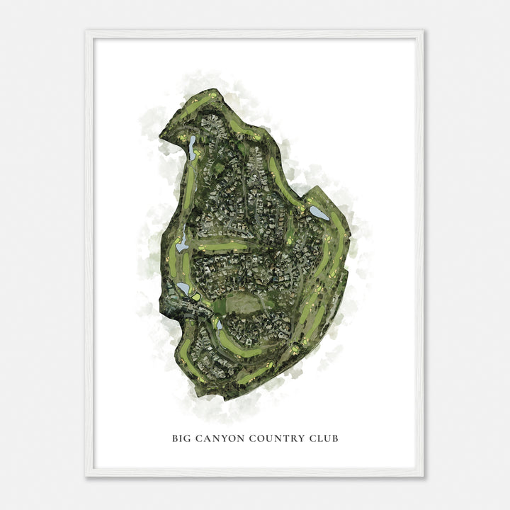 Print of Big Canyon Country Club Classic Map