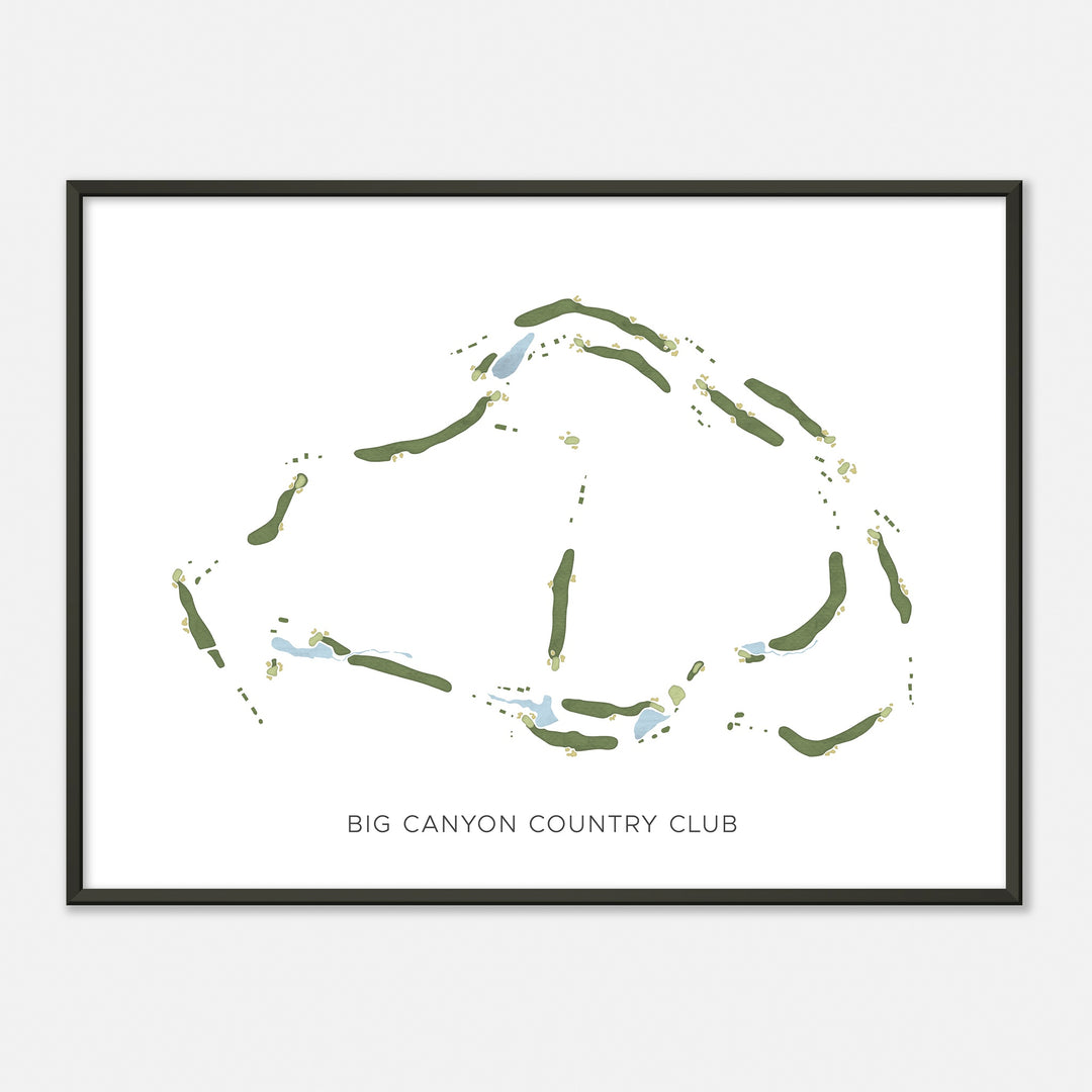 Print of Big Canyon Country Club Modern Map