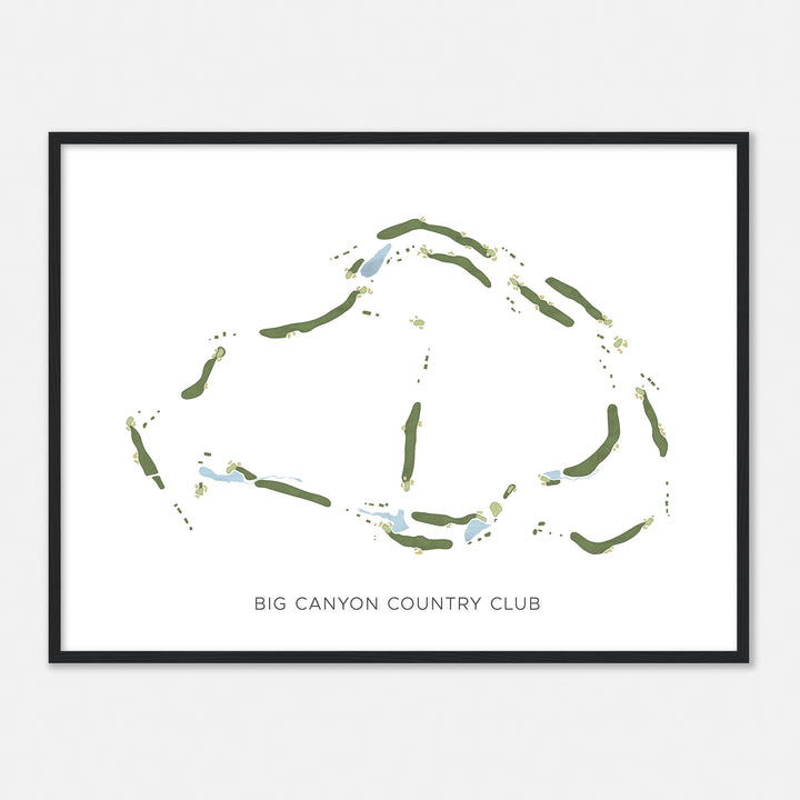 Print of Big Canyon Country Club Modern Map