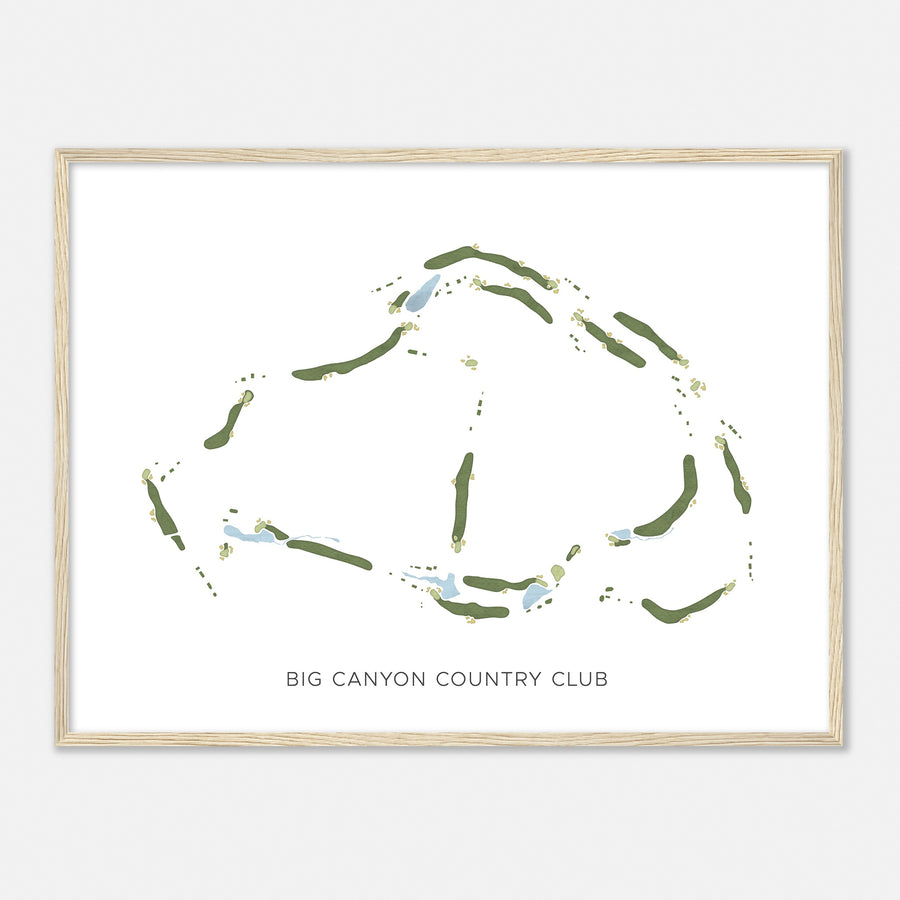 Print of Big Canyon Country Club Modern Map