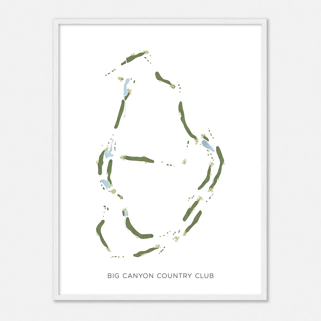 Print of Big Canyon Country Club Modern Map