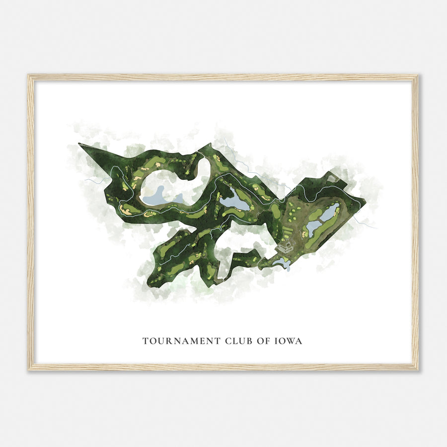 Print of Tournament Club Of Iowa Classic Map